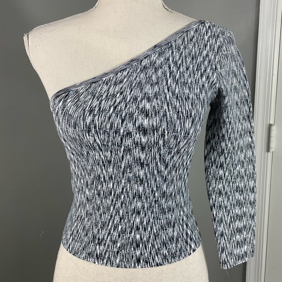 Guess Tops - Guess || Heathered One Sleeve Bodycon Top Size XS‎